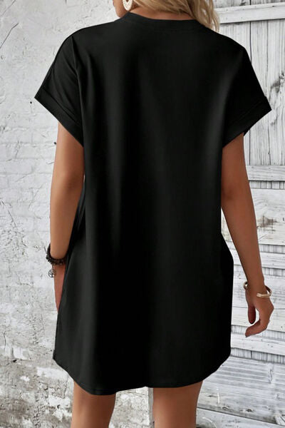 Short Sleeve Dress with Pockets