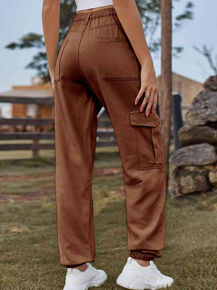 High Waist Pants with Pockets