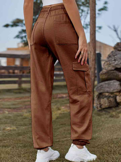 High Waist Pants with Pockets