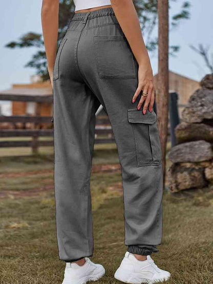 High Waist Pants with Pockets