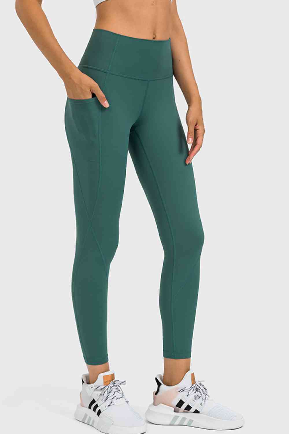 High Rise Active Leggings with Side Pocket