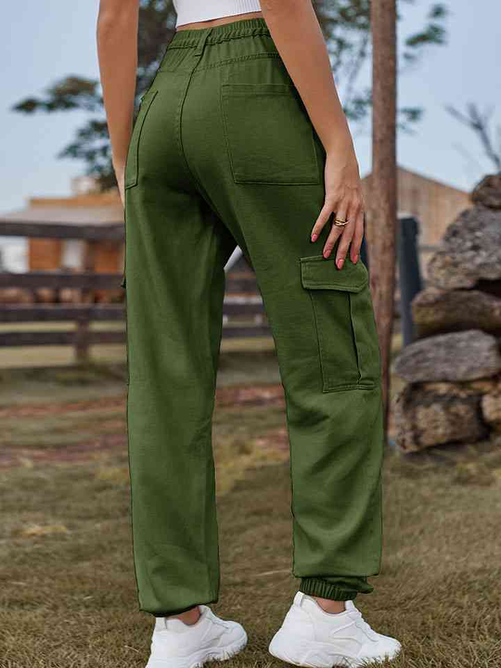 High Waist Pants with Pockets