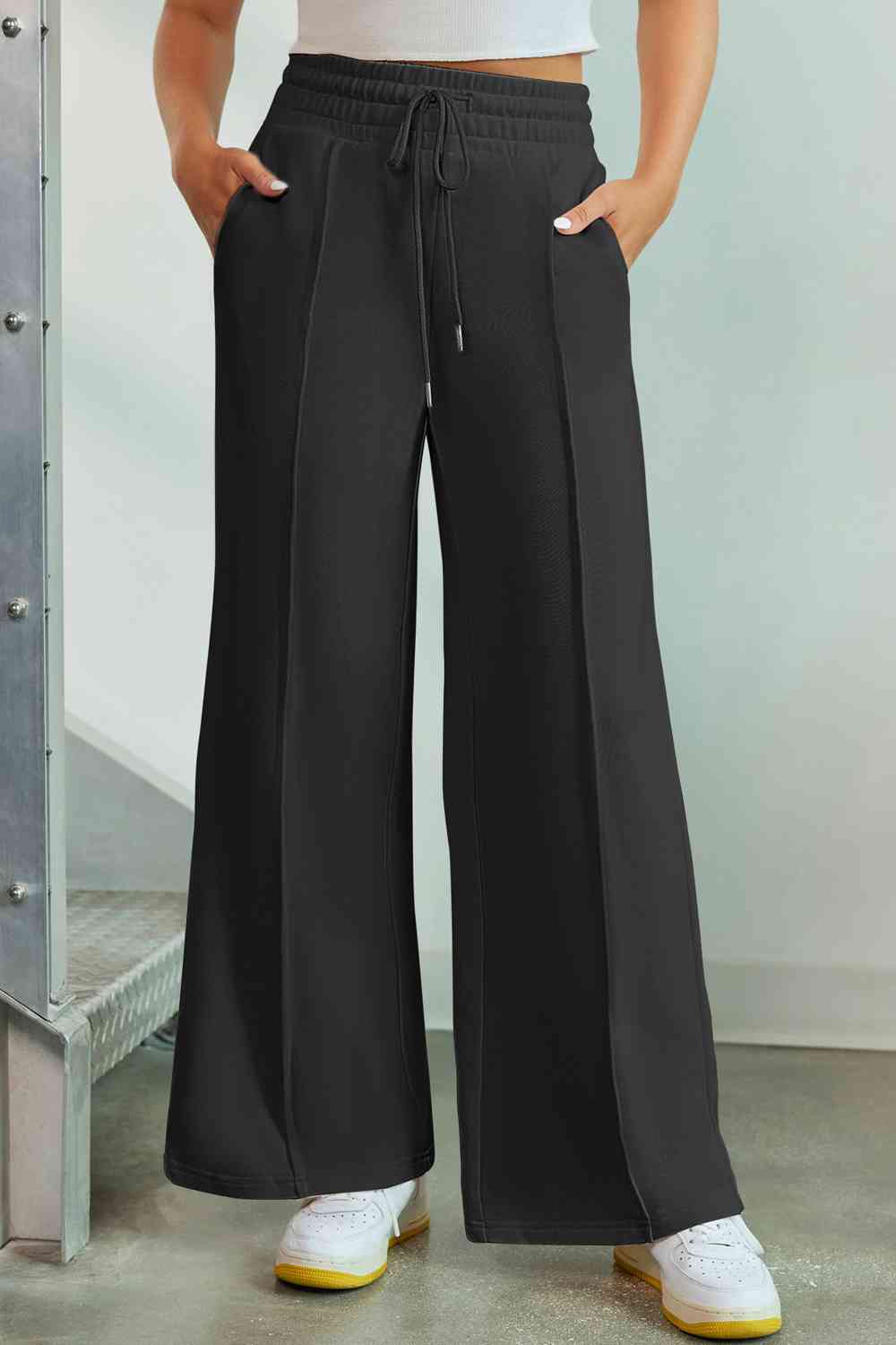 Wide Leg Pants with Pockets