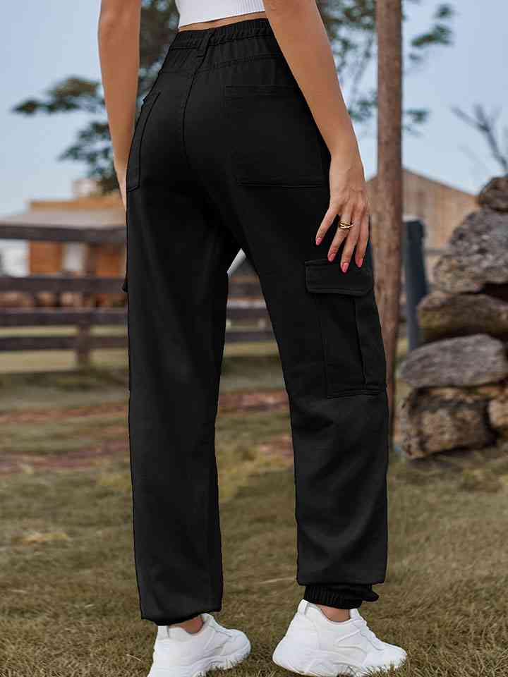 High Waist Pants with Pockets