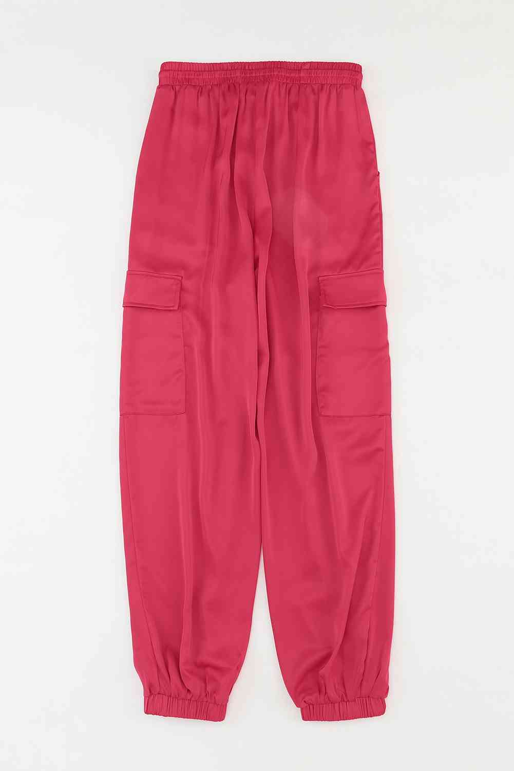 Tie Waist Pocketed Pants