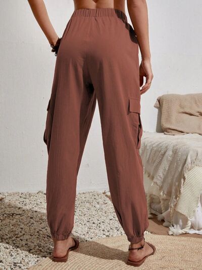 Drawstring Joggers with Pockets