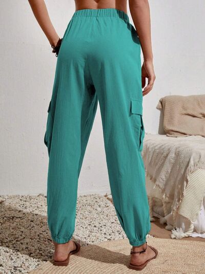 Drawstring Joggers with Pockets