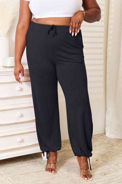Drawstring Waist Pants with Pockets