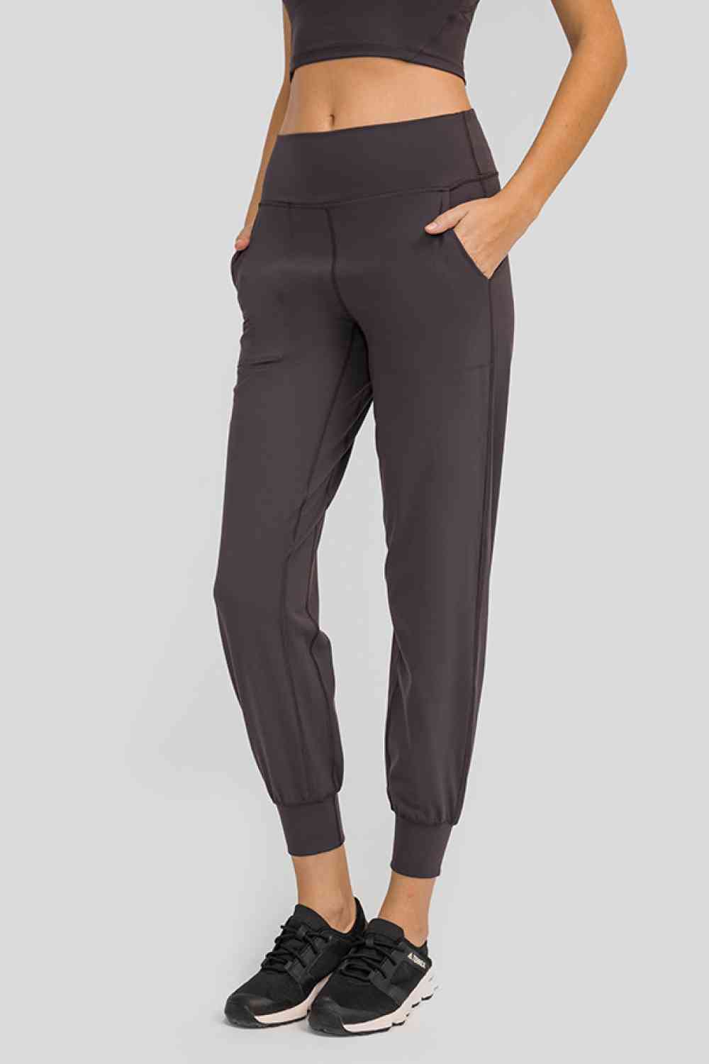 Wide Waistband Pants with Pockets
