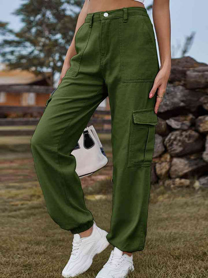 High Waist Pants with Pockets