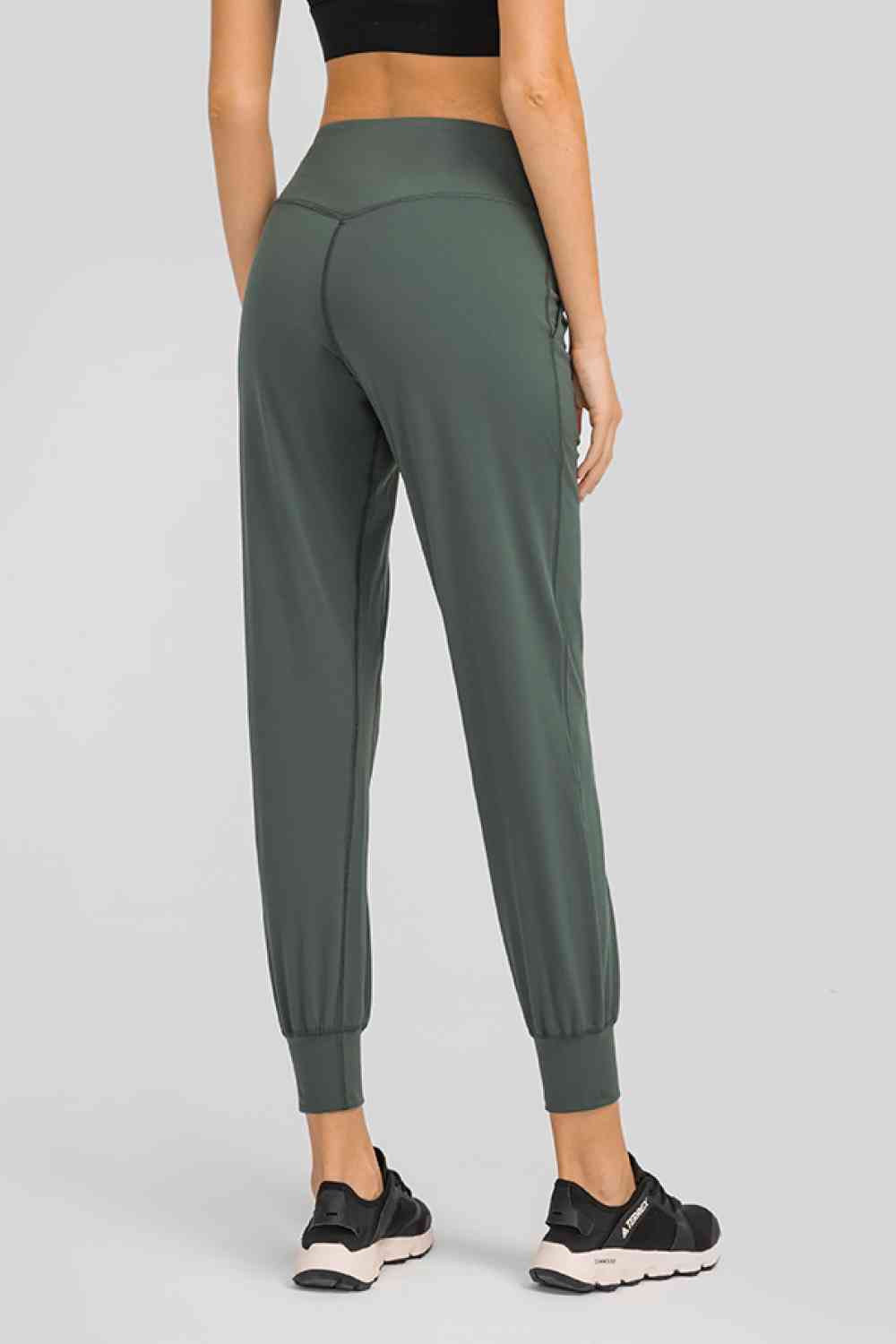 Wide Waistband Pants with Pockets
