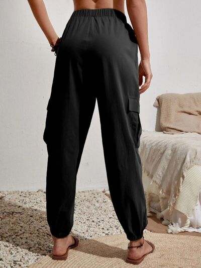 Drawstring Joggers with Pockets