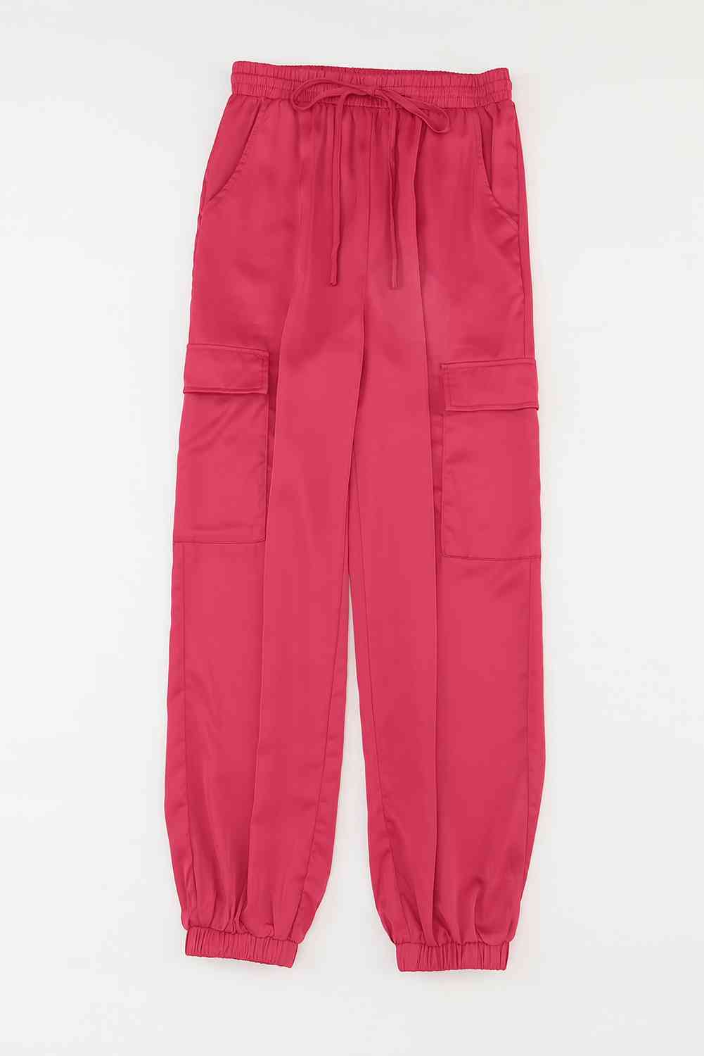 Tie Waist Pocketed Pants