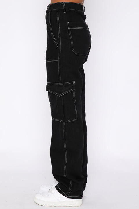 High Waist Pants with Pockets
