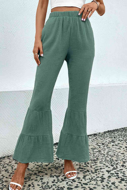Long Flare Pants with Pockets