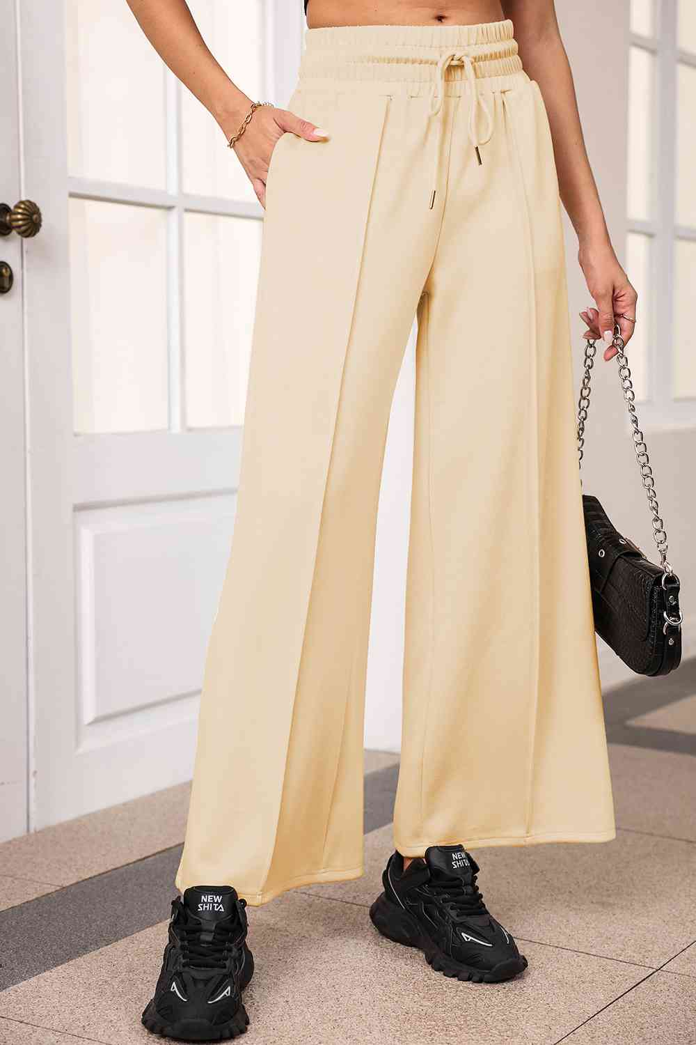 Wide Leg Pants with Pockets