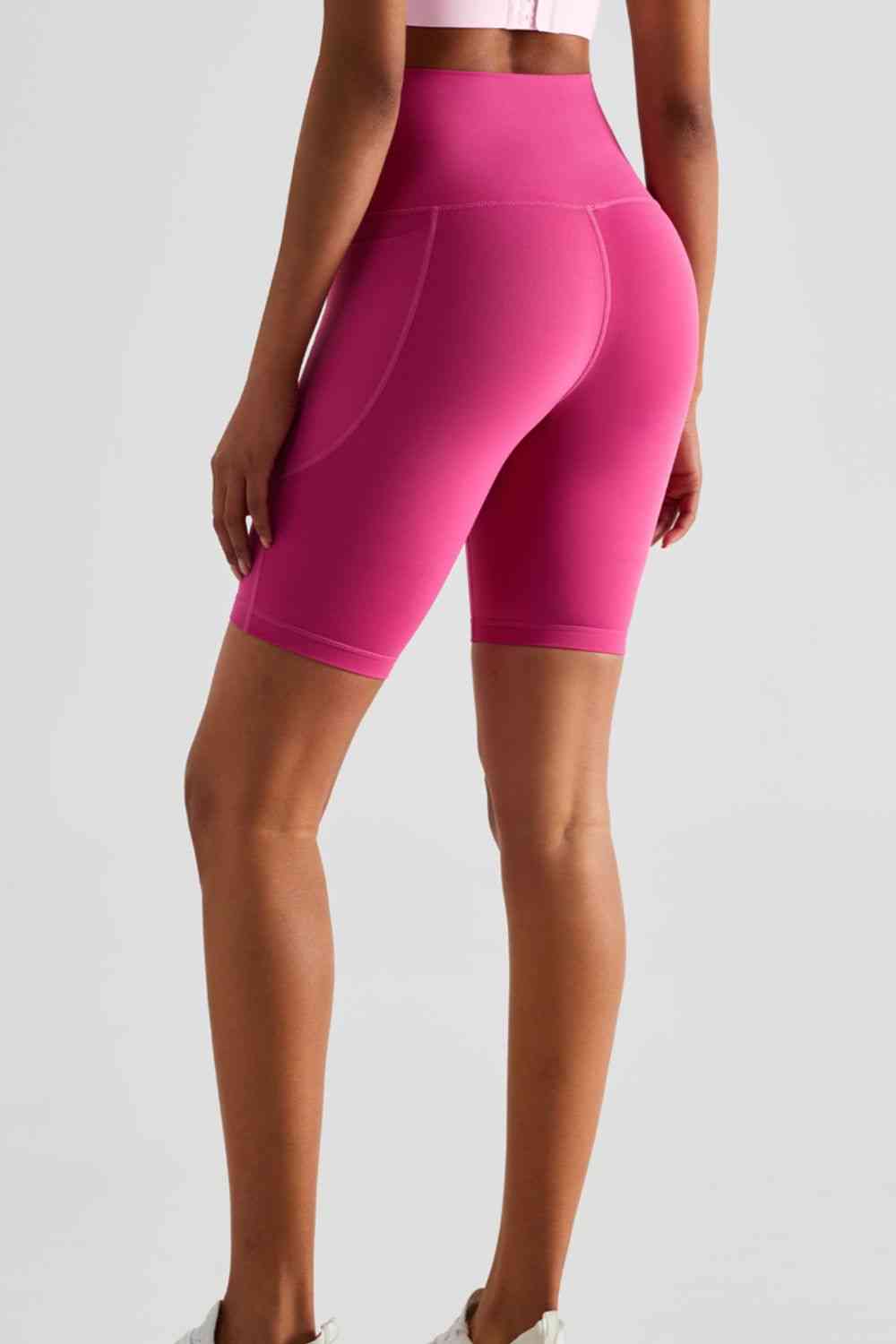 High-Rise Biker Shorts with Pockets