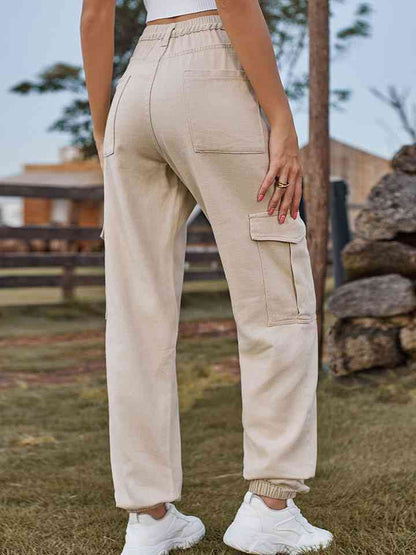 High Waist Pants with Pockets